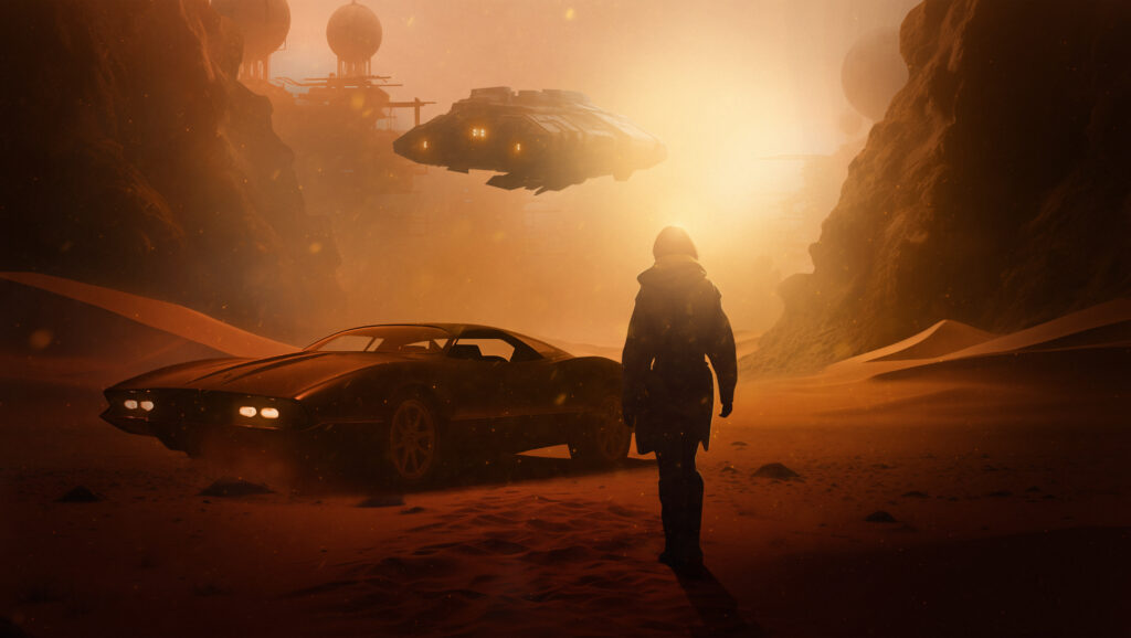 light-flares-landscape-rendering